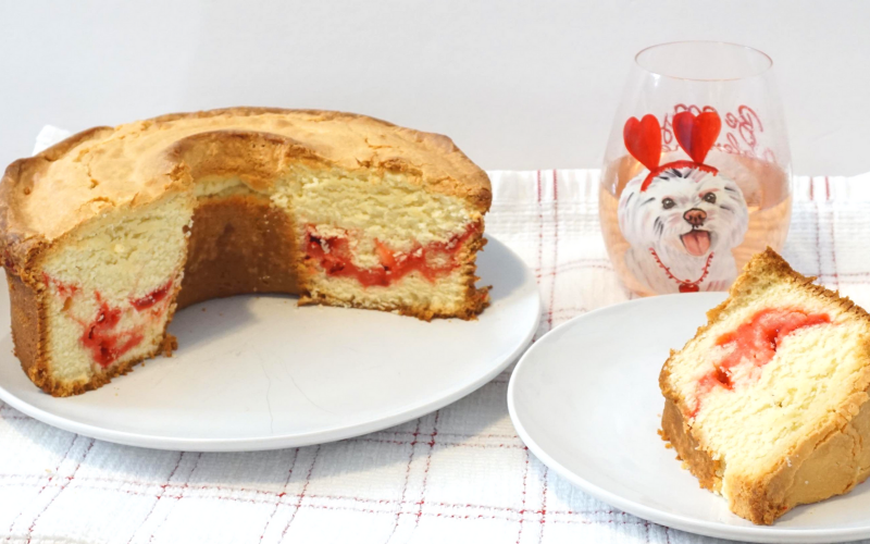 Strawberry Swirl Pound Cake